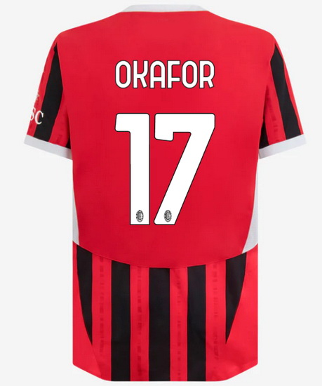2024/25 Noah Okafor #17 Home Men's Soccer Jersey