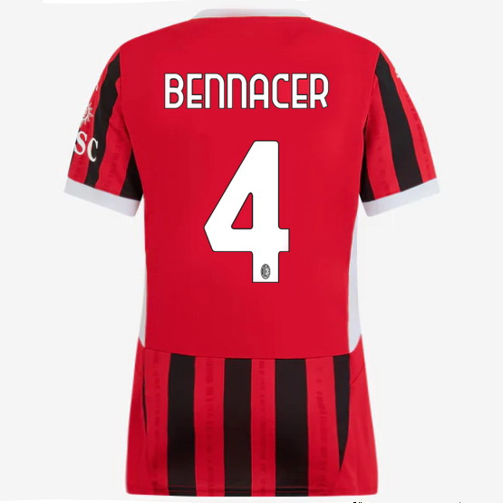 2024/25 Ismael Bennacer #4 Home Women's Soccer Jersey