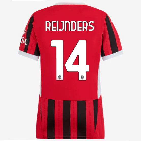 2024/25 Tijjani Reijnders #14 Home Women's Soccer Jersey