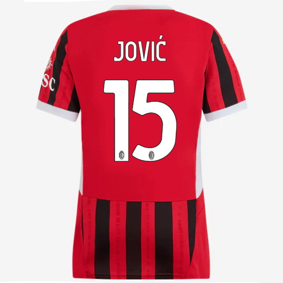 2024/25 Luka Jovic #15 Home Women's Soccer Jersey