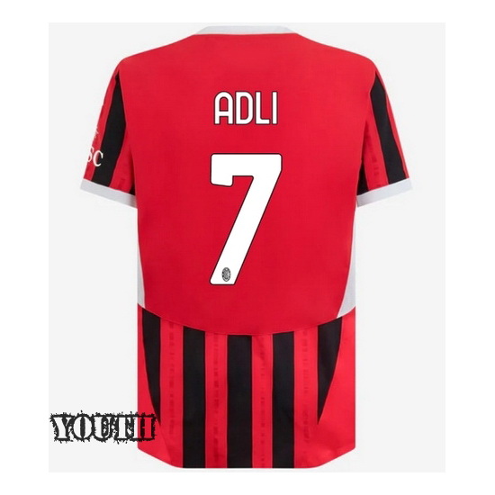2024/25 Yacine Adli #7 Home Youth Soccer Jersey
