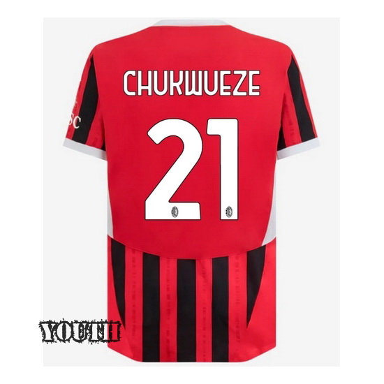 2024/25 Samuel Chukwueze #21 Home Youth Soccer Jersey
