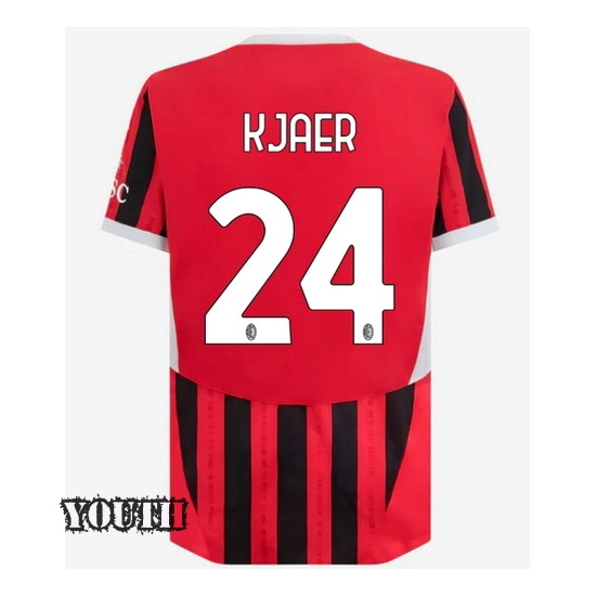 2024/25 Simon Kjar #24 Home Youth Soccer Jersey