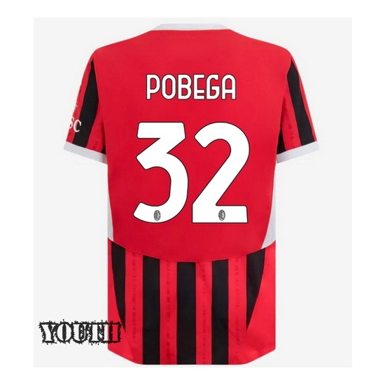 2024/25 Tommaso Pobega #32 Home Youth Soccer Jersey