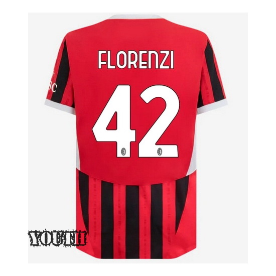 2024/25 Alessandro Florenzi #42 Home Youth Soccer Jersey
