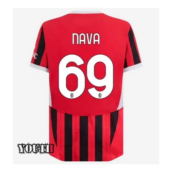 2024/25 Lapo Maria Nava #69 Home Youth Soccer Jersey