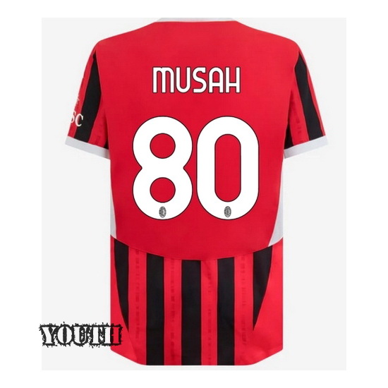 2024/25 Yunus Musah #80 Home Youth Soccer Jersey