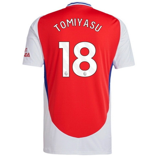 2024/25 Takehiro Tomiyasu Shirt Home Men's Soccer Jersey