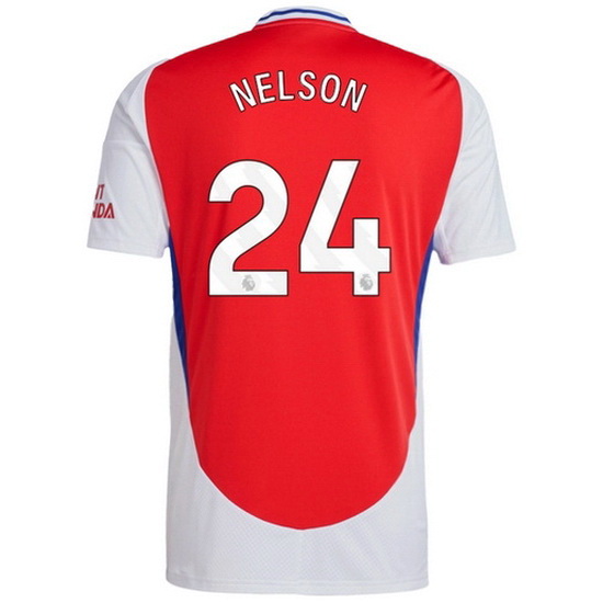 2024/25 Reiss Nelson Shirt Home Men's Soccer Jersey