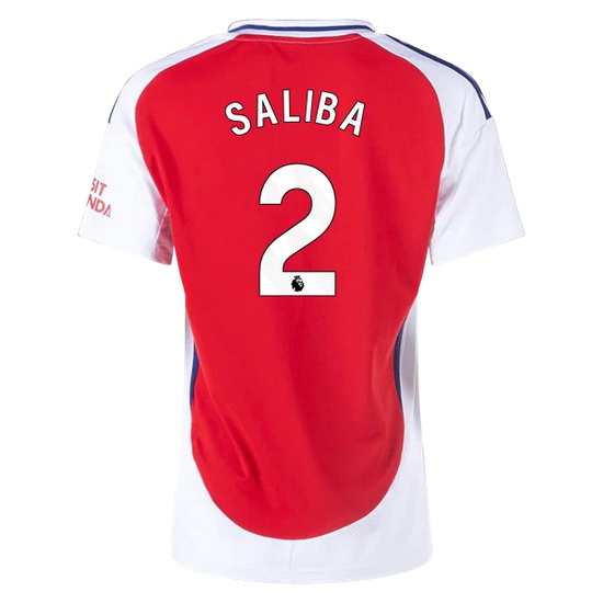 2024/25 William Saliba Shirt Home Women's Soccer Jersey