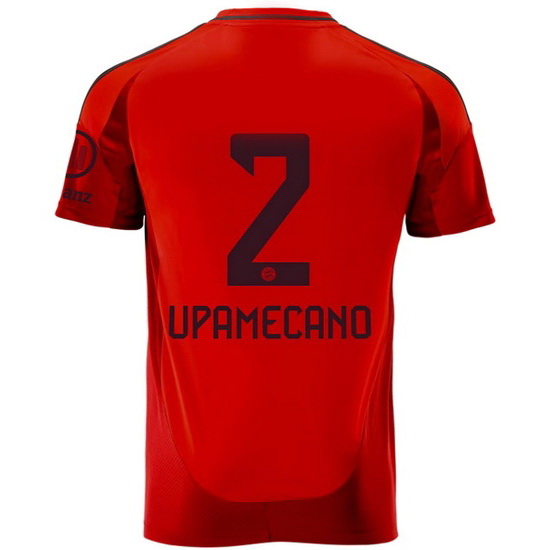 24/25 Dayot Upamecano Shirt Home Men's Soccer Jersey