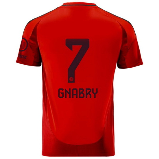 24/25 Serge Gnabry Shirt Home Men's Soccer Jersey