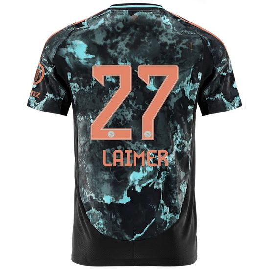 2024/25 Konrad Laimer Shirt Away Men's Soccer Jersey
