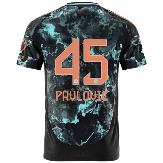 2024/25 Aleksandar Pavlovic Shirt Away Men's Soccer Jersey