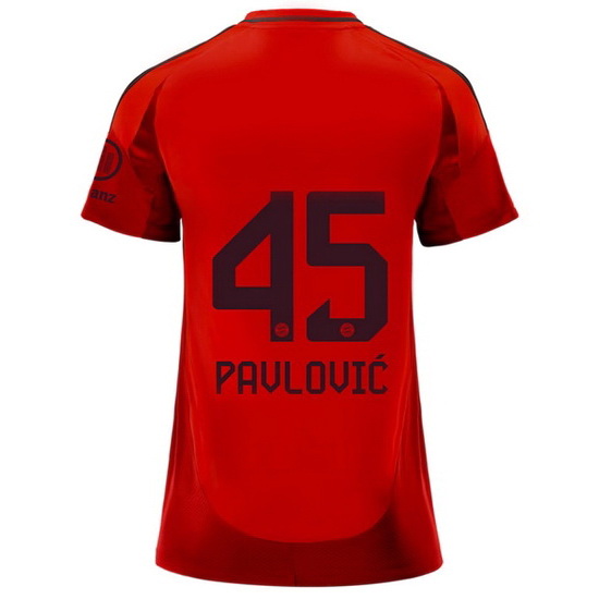 2024/25 Aleksandar Pavlovic Shirt Home Women's Soccer Jersey