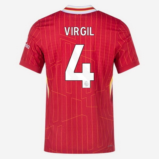 2024/25 Virgil Van Dijk #4 Home Men's Soccer Jersey