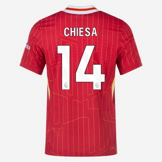 2024/25 Federico Chiesa #14 Home Men's Soccer Jersey