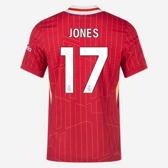 2024/25 Curtis Jones #17 Home Men's Soccer Jersey