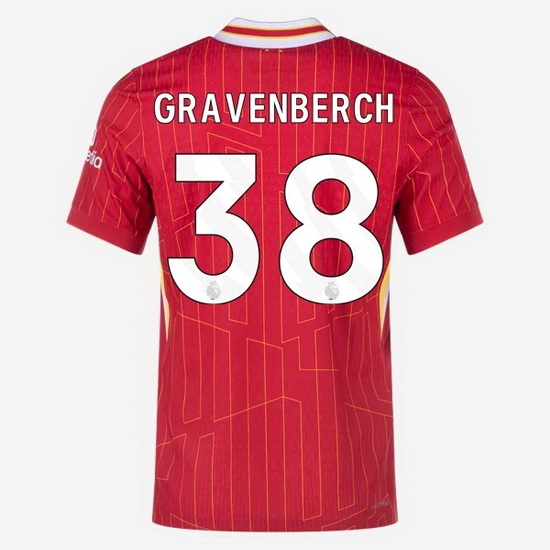 2024/25 Ryan Gravenberch #38 Home Men's Soccer Jersey