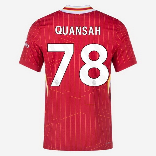 2024/25 Jarell Quansah #78 Home Men's Soccer Jersey