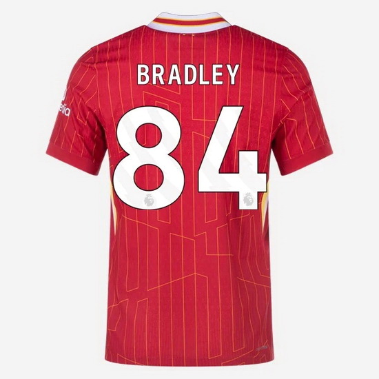 2024/25 Conor Bradley #84 Home Men's Soccer Jersey
