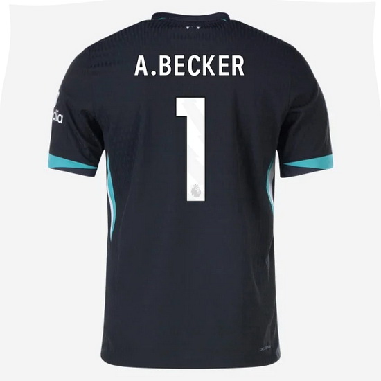 2024/25 Alisson Becker #1 Away Men's Soccer Jersey