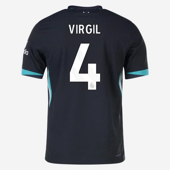 2024/25 Virgil Van Dijk #4 Away Men's Soccer Jersey