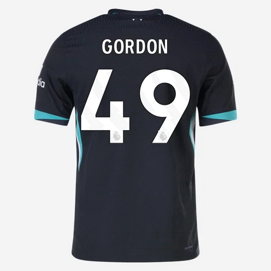 2024/25 Kaide Gordon #49 Away Men's Soccer Jersey