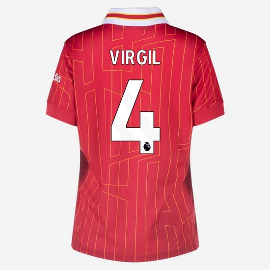 2024/25 Virgil Van Dijk #4 Home Women's Soccer Jersey