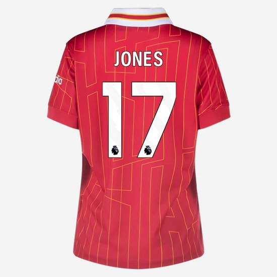2024/25 Curtis Jones #17 Home Women's Soccer Jersey