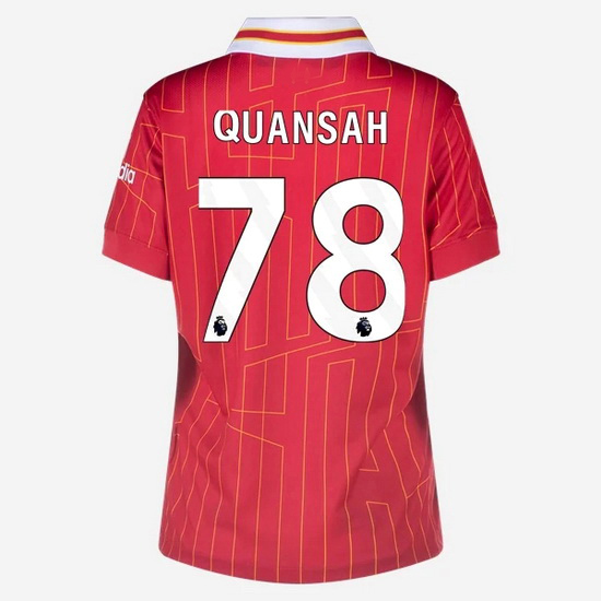 2024/25 Jarell Quansah #78 Home Women's Soccer Jersey