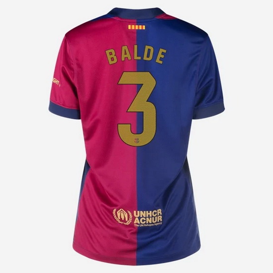 2024/25 Alejandro Balde #3 Home Women's Soccer Jersey