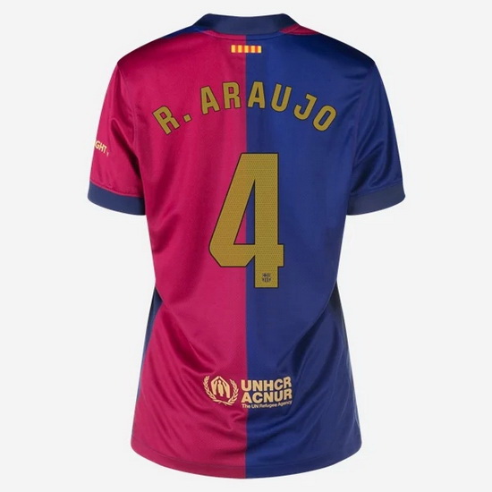 2024/25 Ronald Araujo #4 Home Women's Soccer Jersey