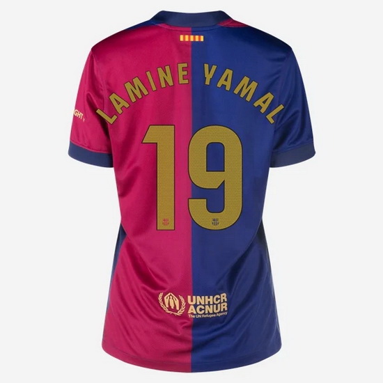 2024/25 Lamine Yamal #19 Home Women's Soccer Jersey