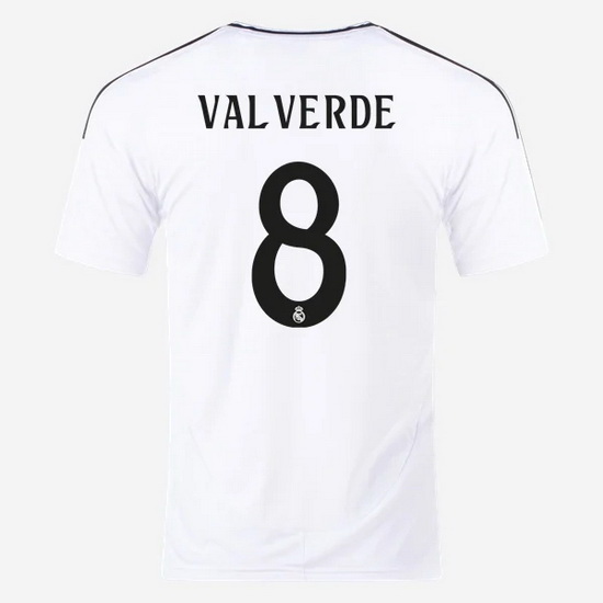 2024/25 Federico Valverde #8 Home Men's Soccer Jersey