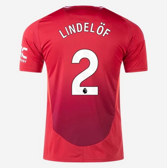 2024/2025 Victor Lindelof #2 Home Men's Soccer Jersey