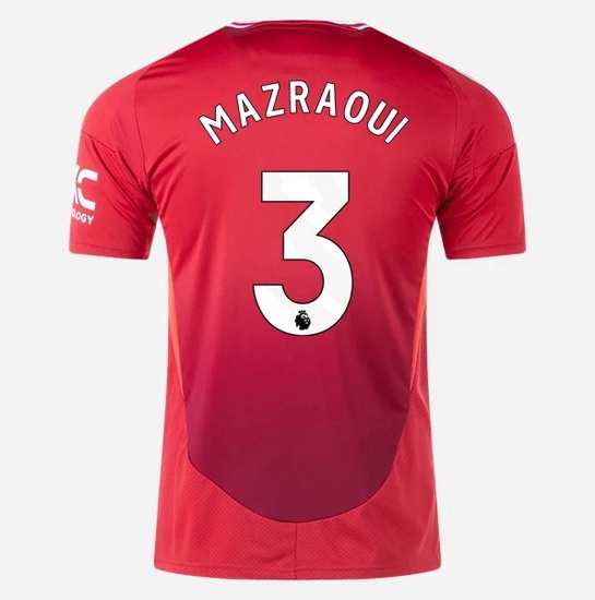 2024/2025 Noussair Mazraoui #3 Home Men's Soccer Jersey