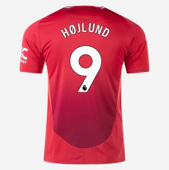 2024/2025 Rasmus Hojlund #9 Home Men's Soccer Jersey