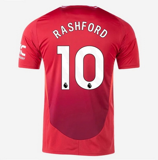 2024/2025 Marcus Rashford #10 Home Men's Soccer Jersey