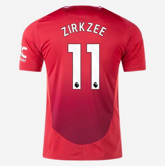 2024/2025 Joshua Zirkzee #11 Home Men's Soccer Jersey