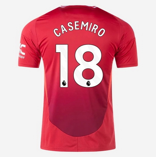 2024/2025 Casemiro #18 Home Men's Soccer Jersey