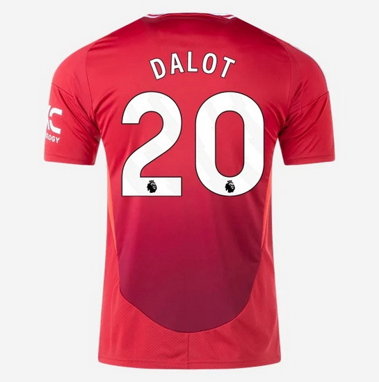 2024/2025 Diogo Dalot #20 Home Men's Soccer Jersey