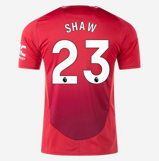 2024/2025 Luke Shaw #23 Home Men's Soccer Jersey