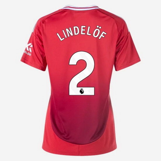 2024/2025 Victor Lindelof #2 Home Women's Soccer Jersey