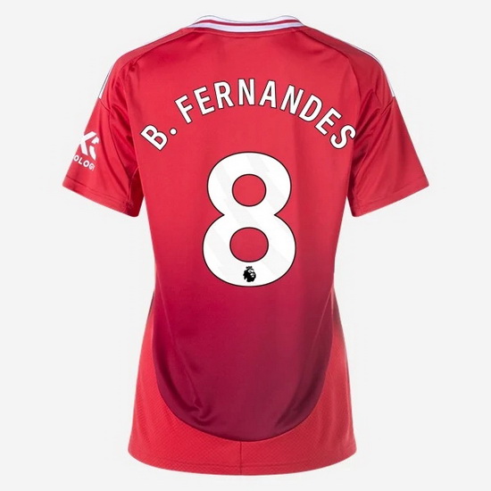 2024/2025 Bruno Fernandes #8 Home Women's Soccer Jersey