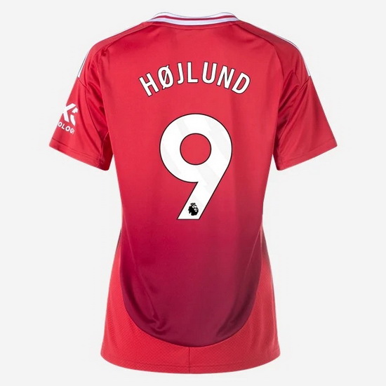 2024/2025 Rasmus Hojlund #9 Home Women's Soccer Jersey