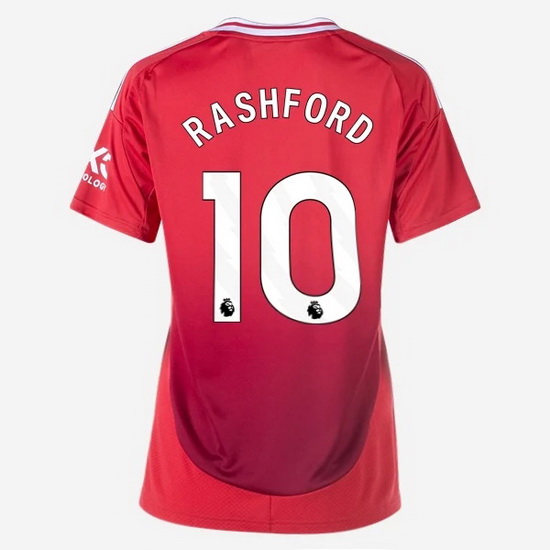 2024/2025 Marcus Rashford #10 Home Women's Soccer Jersey