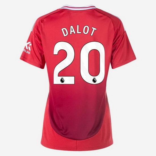 2024/2025 Diogo Dalot #20 Home Women's Soccer Jersey