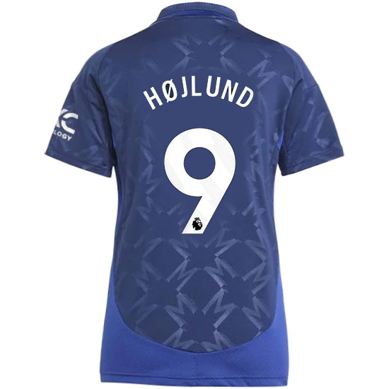 2024/2025 Rasmus Hojlund #9 Away Women's Soccer Jersey