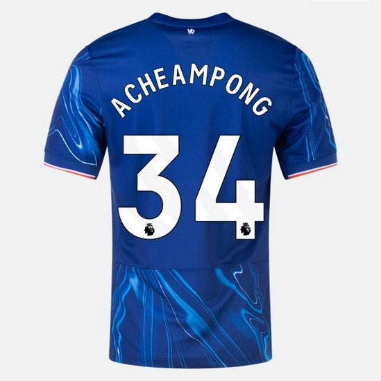 2024/2025 Josh Acheampong #34 Home Men's Soccer Jersey